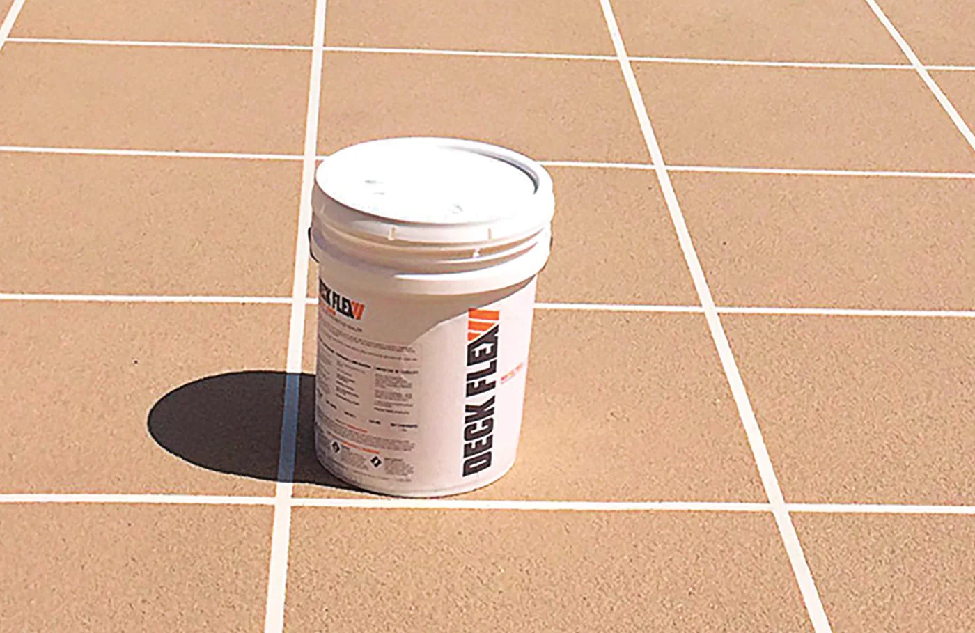 Finished deck surface with Deck Flex product